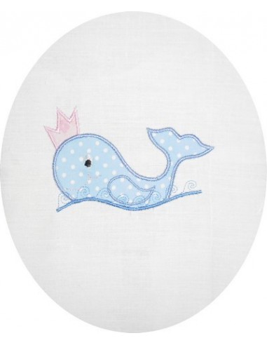 Motif de broderie baleine