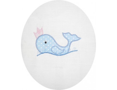 Motif de broderie baleine