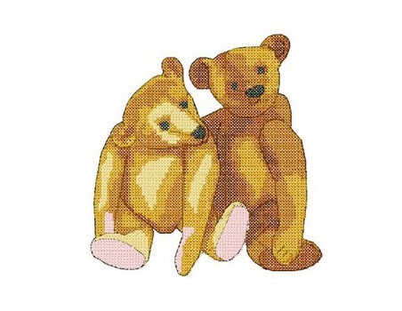 Ours Steiff et Hermann 18x30 cm