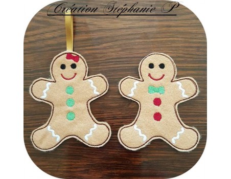 Instant download machine embroidery  gingerbread