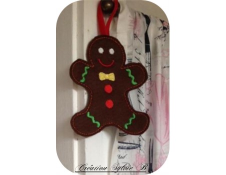 Instant download machine embroidery  gingerbread