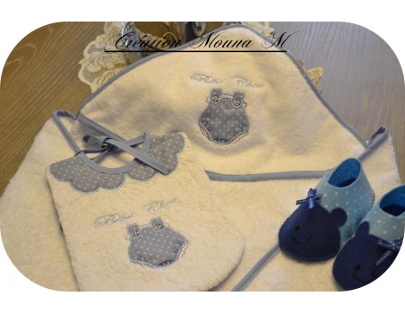 Instant download machine embroidery design applique baby romper