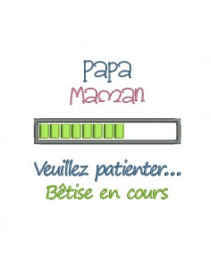 Embroidery design super hairdresser