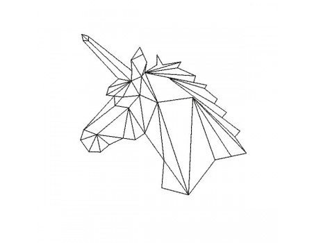 Instant download machine embroidery unicorn