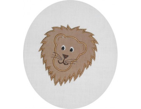 Motif de broderie lion