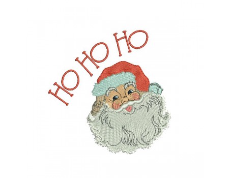 Instant download machine embroidery design Santa Claus Ho Ho Ho