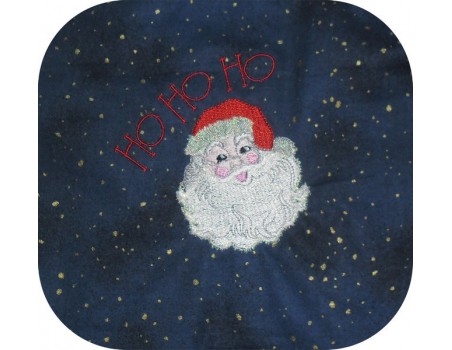 Instant download machine embroidery design Santa Claus Ho Ho Ho