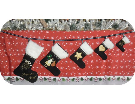 Motif de broderie machine bottes de Noël ITH