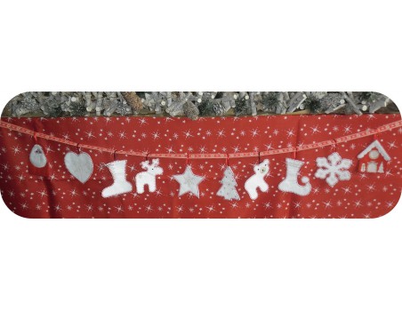Motif de broderie machine maison de Noël ITH