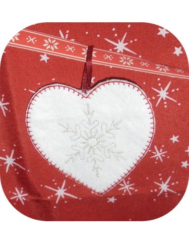 Motif de broderie machine coeur   ITH