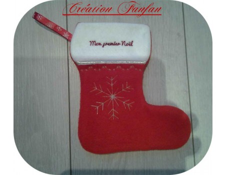 Instant download machine embroidery design christmas mitten