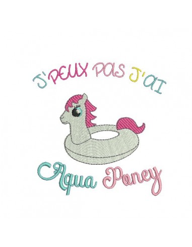 Instant download machine embroidery aqua unicorn