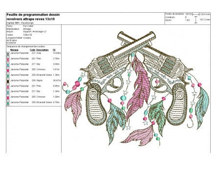 Embroidery design dream Catcher