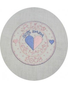 Ecusson coeur personnalisable