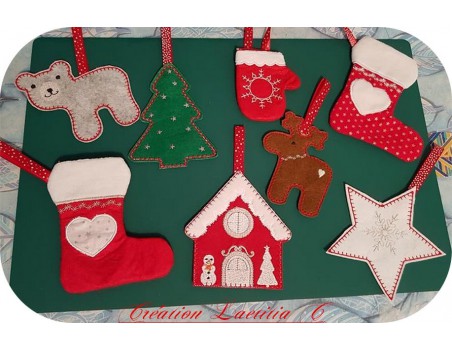 Motif de broderie machine sapin  ITH