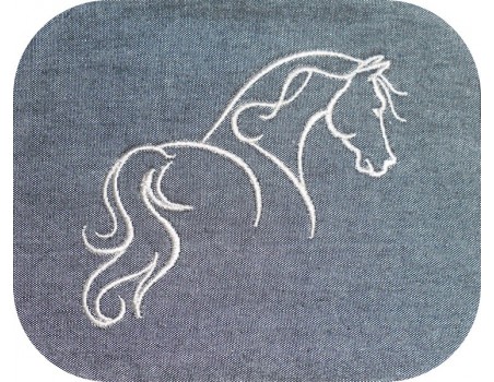 Instant download machine embroidery horse