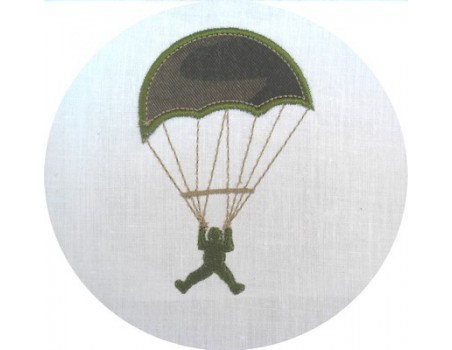 Motif de broderie parachutiste