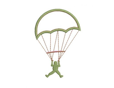 Motif de broderie parachutiste