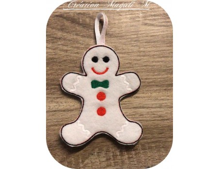 Instant download machine embroidery  gingerbread