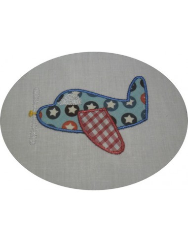 Motif de broderie avion