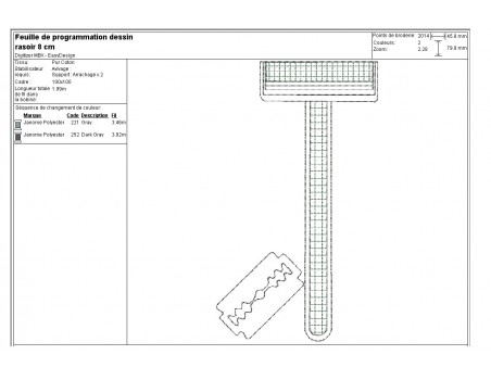 Instant download machine embroidery Shaver