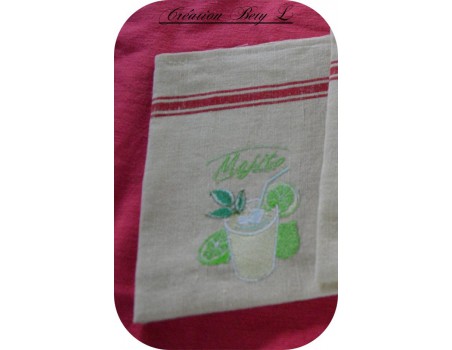 Motif de broderie mojito