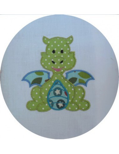 Motif de broderie dragon