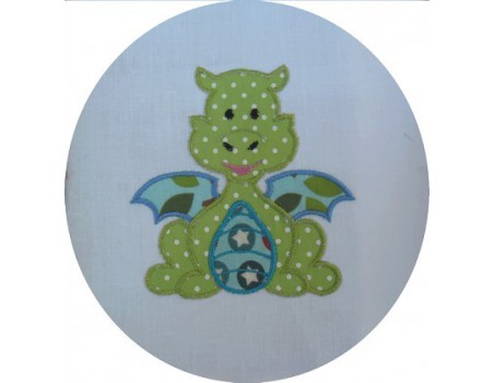 Motif de broderie dragon