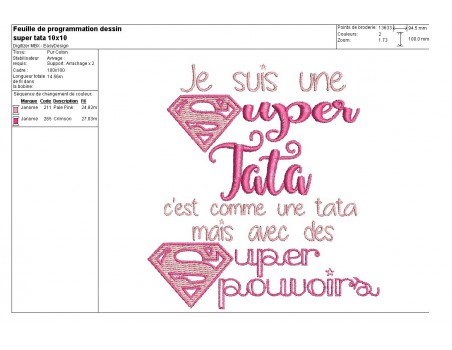 Embroidery design super accountant