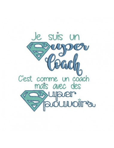 Motif de broderie super coach