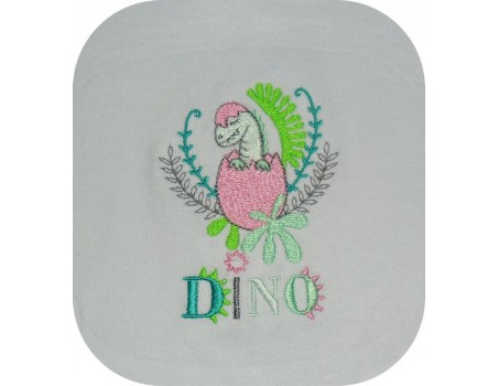 Motif de broderie machine bébé dinosaure