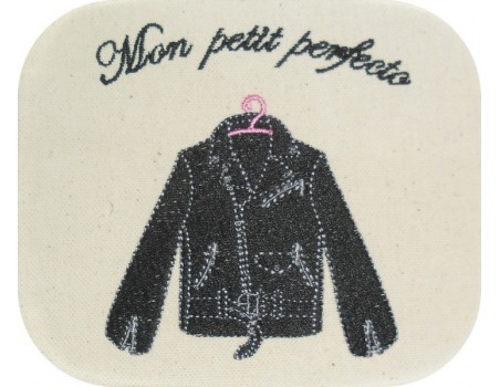 embroidery design black dress