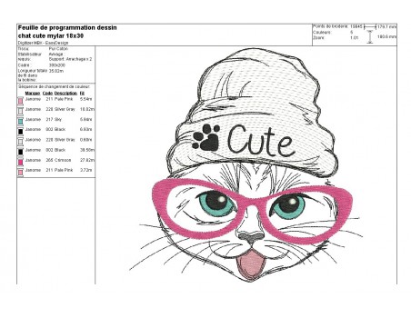 Instant download machine embroidery  cat so cute applique