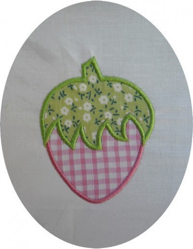 Motif de broderie Fraise