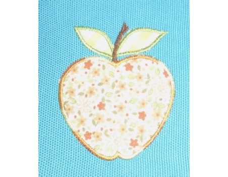 Motif de broderie la pomme