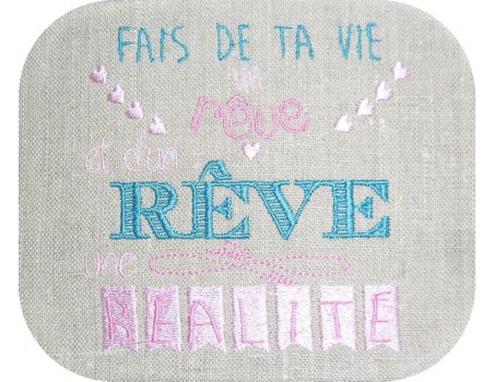 Embroidery design text do not grow