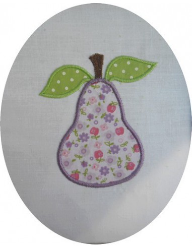 Motif de broderie Poire