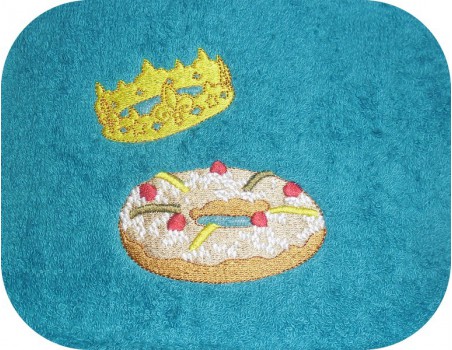 Instant download machine embroidery king cake