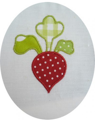 Motif de broderie les radis