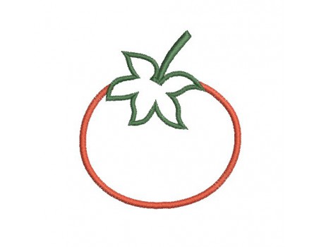 Motif de broderie la tomate