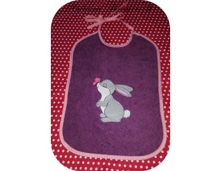 Motif de broderie machine petit lapin