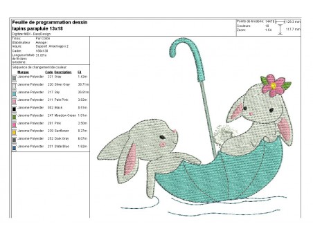 Instant download machine embroidery white rabbit