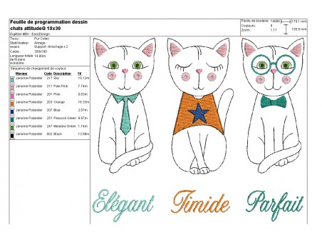 Instant download machine embroidery cat attitude