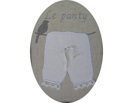 panty appliqué 2 formats