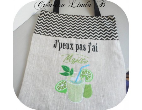 Motif de broderie mojito