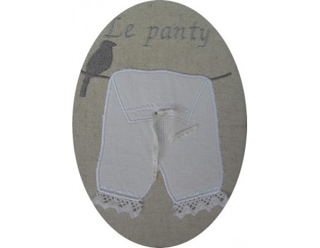 panty appliqué 2 formats