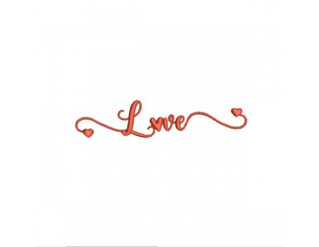 Motif de broderie machine love