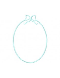 Cadre perlé au ruban 3 formats