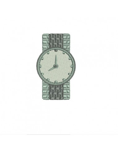 Motif de broderie machine  montre