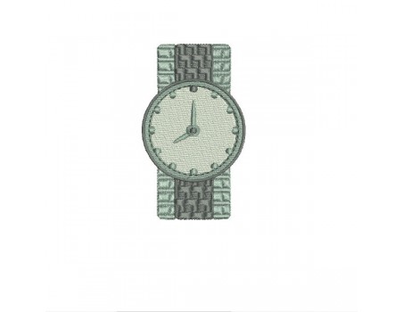 Motif de broderie machine  montre